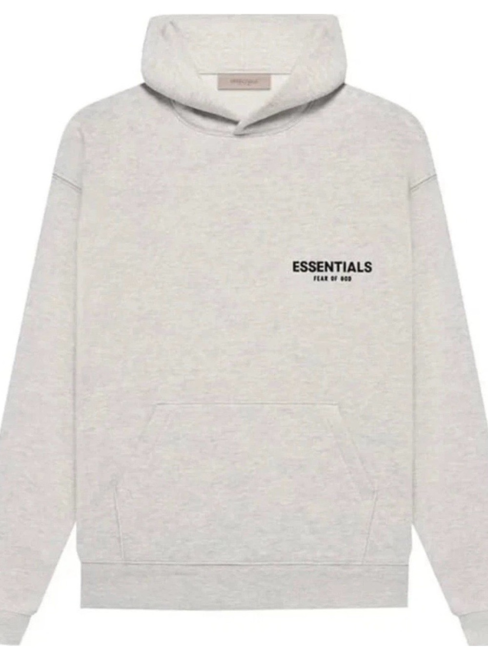 light oatmeal essential hoodie